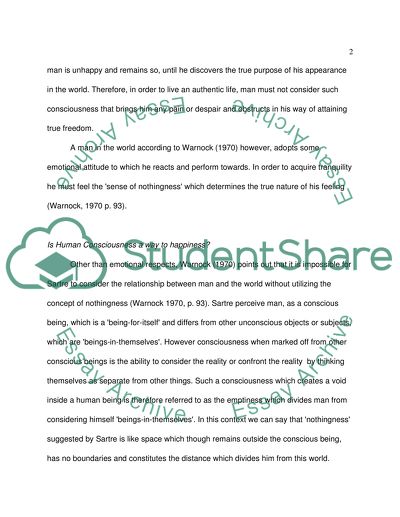 Sartres Philosophy of Life