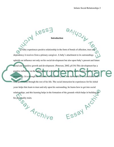 The First Two Years of a Childs Life