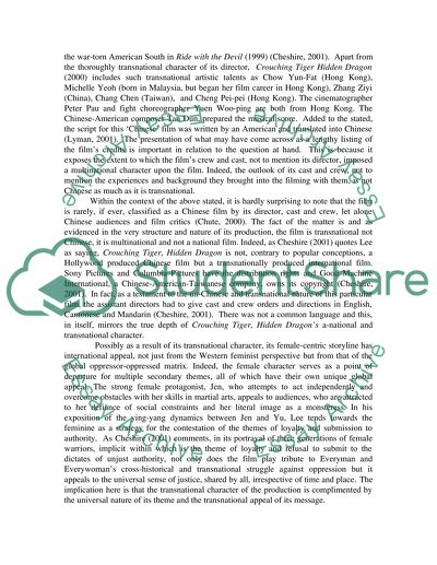 Crouching Tiger, Hidden Dragon