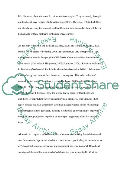 The Impact Of Social Support On Childrens Mental Health