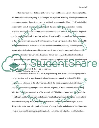 Kant - Critique of the Aesthetic Power of Judgment