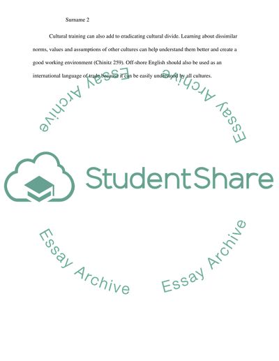 Bridging the Cultural Divide