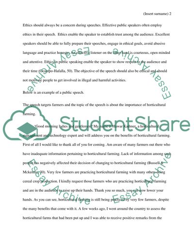 Speech 1 - Speech of Introduction (2-4)