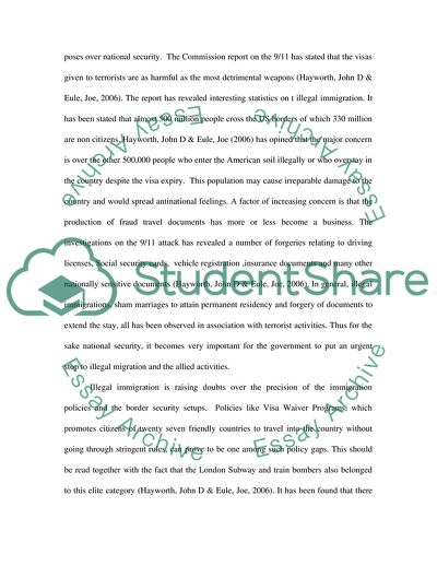 The Attitude of the United States of America Towards Immigrants