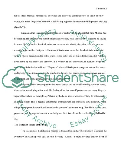 Nagasena: There is no self