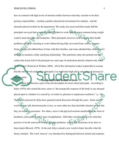 Strategy and Methods of Managing Stress Resistance in School Principals