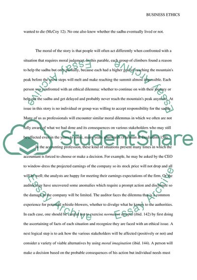 The Parable of the Sahdu