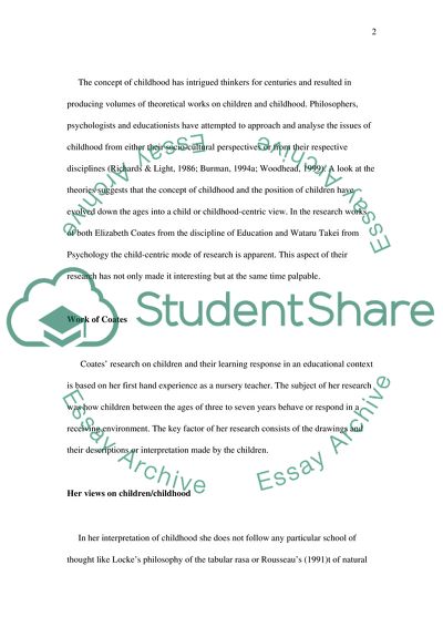 Evolution of the Concept of Childhood