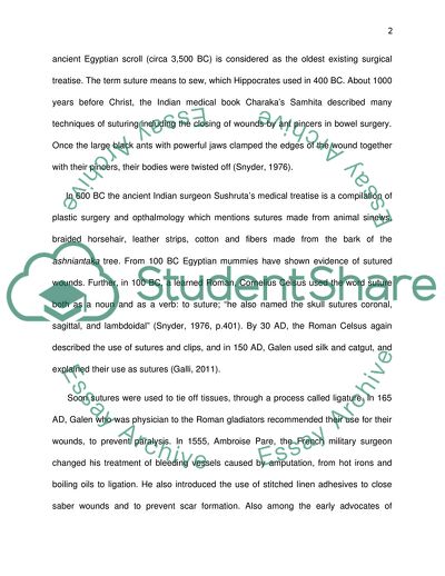 The History of Suture