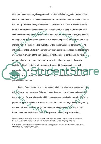 The Implications of the Sexual Revolution in Iran