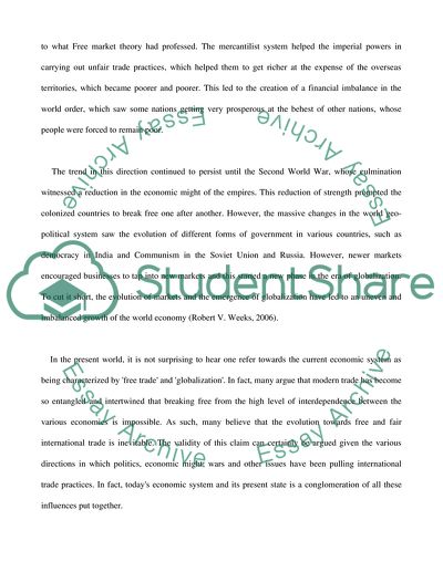 In Defense of Globalization - International Trade and Free Markets