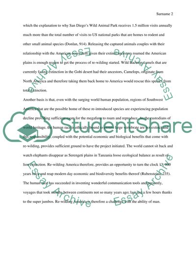 Engage with the topic of Pleistocene Re-wilding