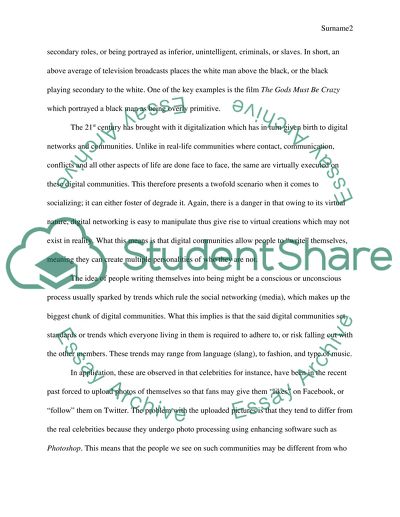 Role of Television in Stereotyping