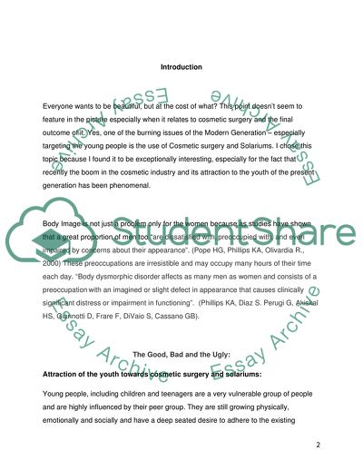 The Picture of Cosmetic Surgery