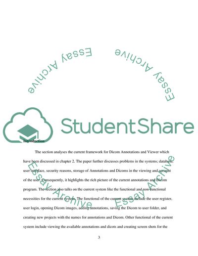 Current Framework for Dicom Annotations and Viewer
