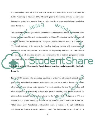 The Need for Appropriate Accounting Practices