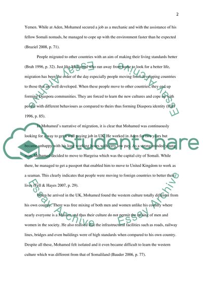 A Theoretical Analysis of the Narrative of Migration