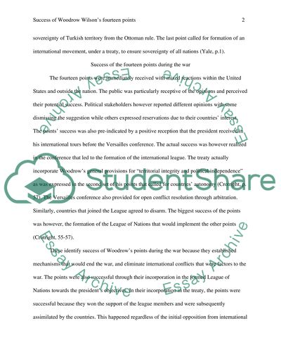 Woodrow Wilsons Fourteen Points