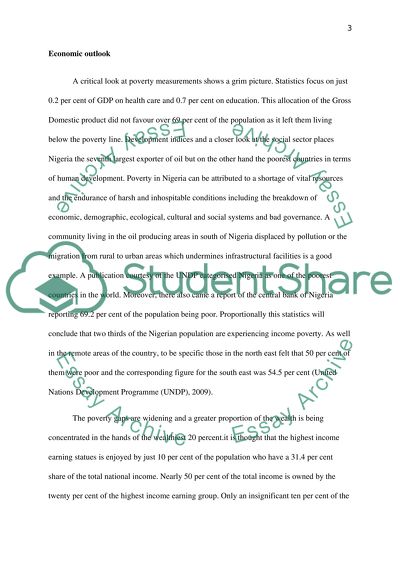 Nigerias Growth and Economic Experience