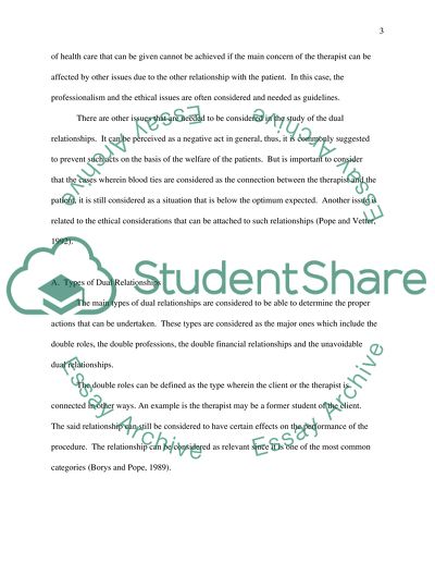 Exploitation in Dual Relationship in APA Style