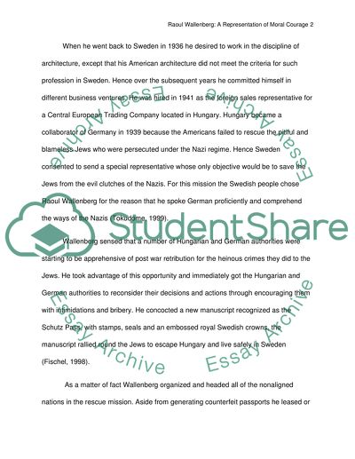 Raoul Wallenbergs as The Holocaust Rescuer