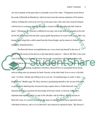 Heroic Themes in Beowulf and Gawain and the Green Knight