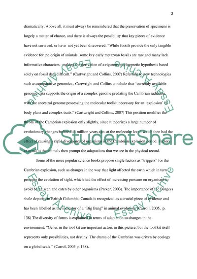 The Debate on Cambrian Explosion