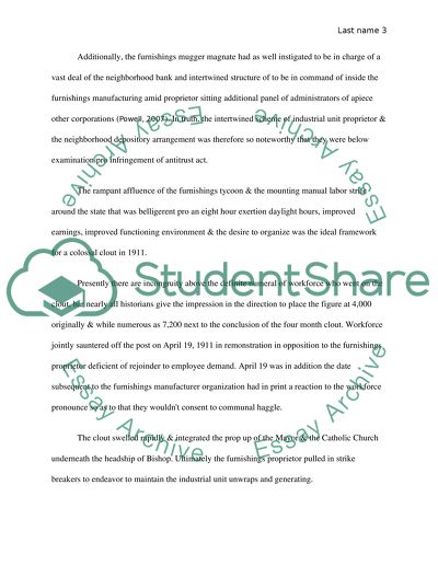 The Grand Rapids Michigan Furniture Strike of 1911