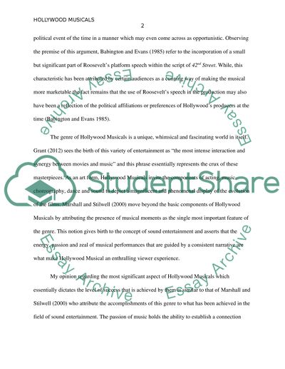 Golden age of Hollywood musicals