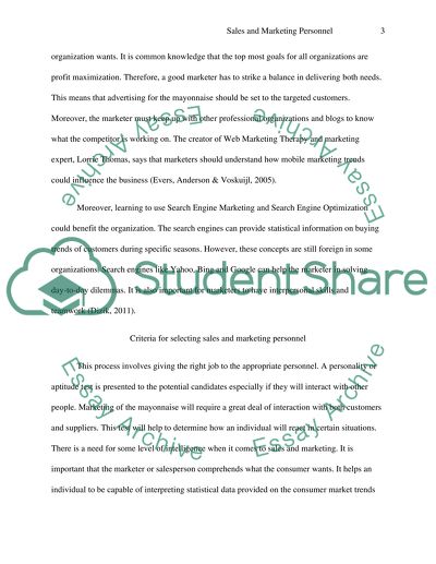 Sales and Marketing Personnel 1