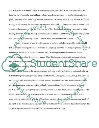 Administering to the Homeless Population