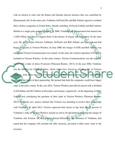 Vodafones Sale Of Ownership Of Joint Venture To Verizon