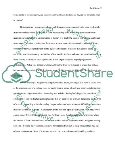 Budget Prioritization Issues and Budget Cuts in Higher Education
