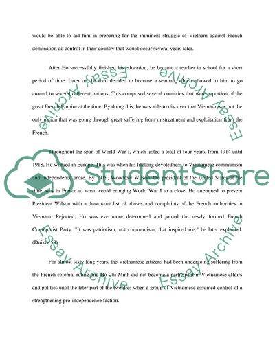 Ho Chi Minh: The One Who Led Vietnam toward Independence