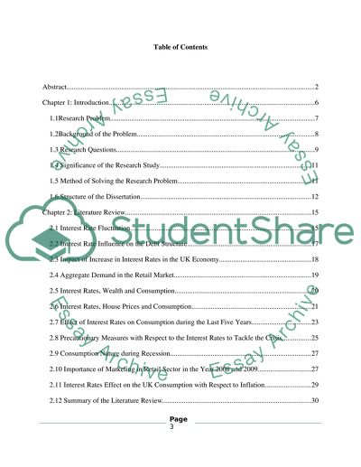 Affects of Interest Rates on Consumption in the UK