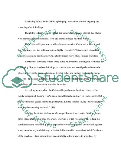 Blaming The Victim by William Ryan