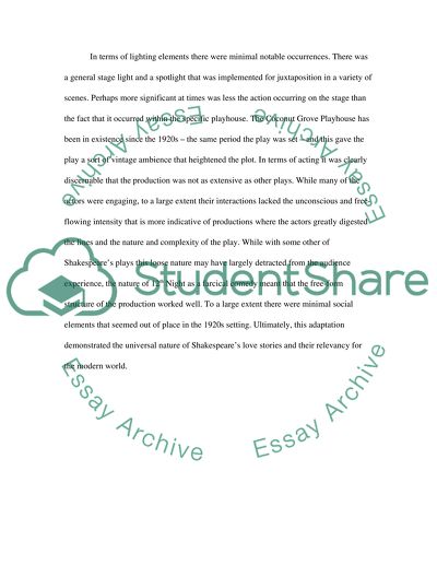 William Shakespeares 12th Night