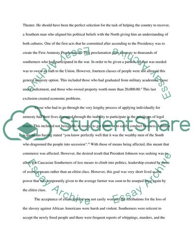 The Impact of his Presidency on Reformation and Civil Rights