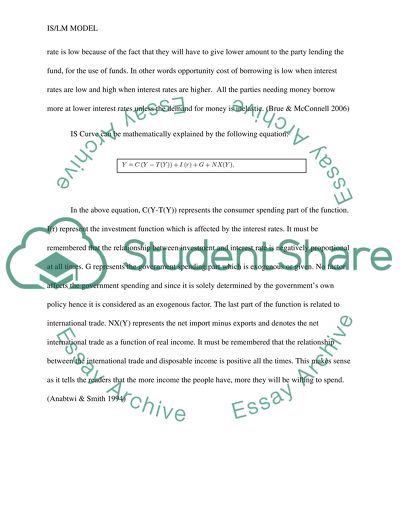Using the IS-LM framework
