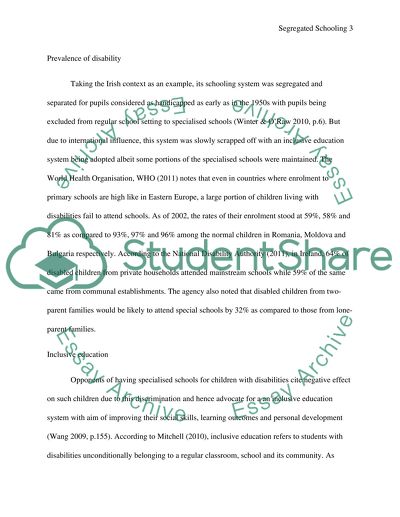 Special Segregated Schools Continue to Isolate People with Disabilities