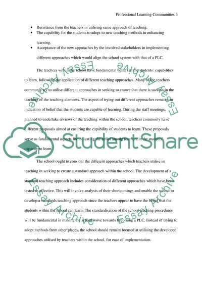 Professional Learning Communities