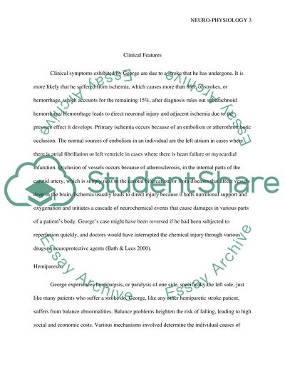 Neurophysiology of a Stroke