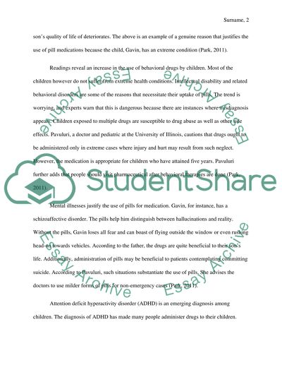 The Issues of Medicating Kids