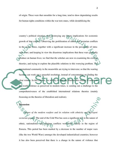 Virus of Tribalism and Nature of Modern Warfare