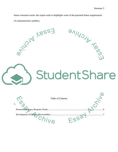 Future Requirements for Communication Satellites