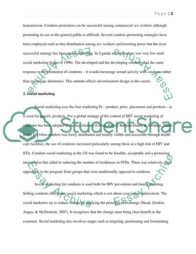 The advertising of condoms