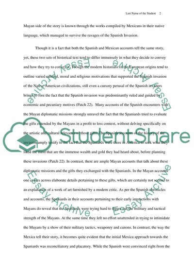 Maya And Spaniards In Yucatan