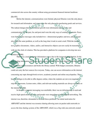 Advancements in the humanities:Internet