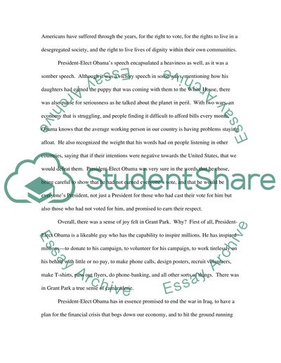 Obama Rally on November 4th