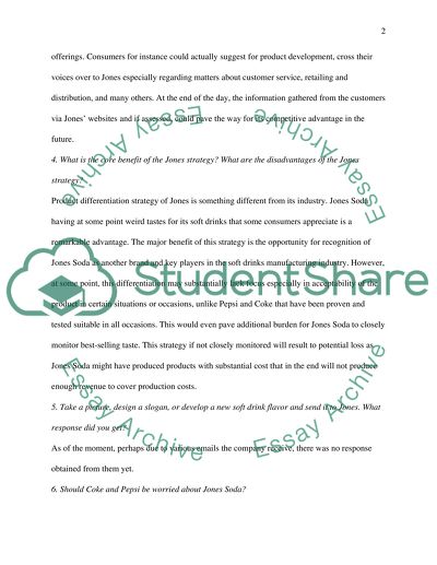 Strategical Analysis of Jones Soda